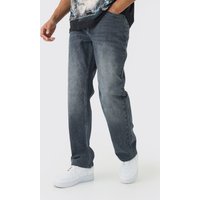 Lockere mittelgraue Jeans - 34R, Grau Lockere mittelgraue Jeans - 34R, Grau von boohooman