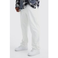 Mens Lockere Jeans - Weiß - 34R, Weiß von boohooman