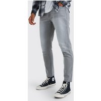 Mens Schmale Jeans - Grau - 30R, Grau von boohooman