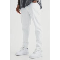 Mens Schmale Jeans - Weiß - 34R, Weiß von boohooman