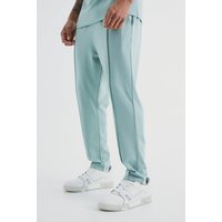 Mens Schmale Slim-Fit Jogginghose mit elastischem Bund - Grün - L, Grün von boohooman