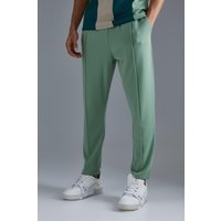 Mens Schmale Slim-Fit Jogginghose mit elastischem Bund - Grün - M, Grün von boohooman