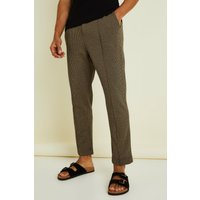 Mens Schmale smarte Jogginghose mit elastischem Bund - Taupe - L, Taupe von boohooman