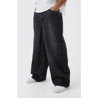 Schwarze Parachute Jeans - 36R, Schwarz von boohooman