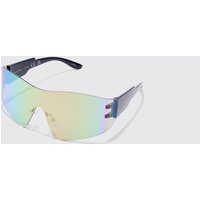 Mens Shield Lens Sunglasses - Mehrfarbig - ONE SIZE, Mehrfarbig von boohooman