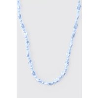 Mens Shine Beaded Necklace In Light Blue - Blau - ONE SIZE, Blau von boohooman