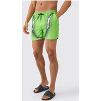 Mens Short Length Sports Swim Short - Grün - XL, Grün von boohooman