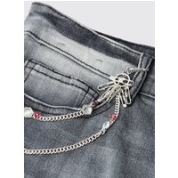 Silberne Jeans-Kette mit Strass-Detail - ONE SIZE, Silber Silberne Jeans-Kette mit Strass-Detail - ONE SIZE, Silber von boohooman