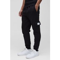 Skinny Basic Cargo-Jogginghose - Schwarz - XS, Schwarz Skinny Basic Cargo-Jogginghose - Schwarz - XS, Schwarz von boohooman