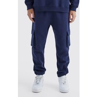 Mens Skinny Cargo-Jogginghose - Blau - S, Blau von boohooman