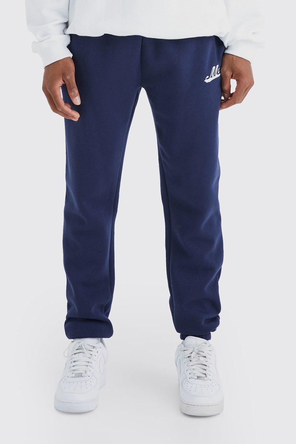 Mens Skinny Ft Man Jogginghose - Blau - M, Blau von boohooman