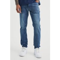 Mens Skinny Stretch Jeans - Blau - 32R, Blau von boohooman