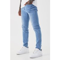 Skinny Stretch Jeans - Blau - 34R, Blau Skinny Stretch Jeans - Blau - 34R, Blau von boohooman