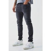 Mens Skinny Stretch Jeans - Grau - 30R, Grau von boohooman