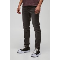 Skinny Stretch Jeans - Grau - 32, Grau Skinny Stretch Jeans - Grau - 32, Grau von boohooman