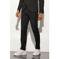 Mens Slim-Anzughose - Schwarz - 32R, Schwarz von boohooman