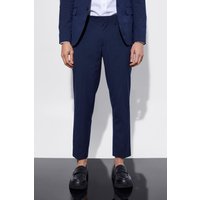 Mens Slim-Fit Anzughose - Blau - 28, Blau von boohooman