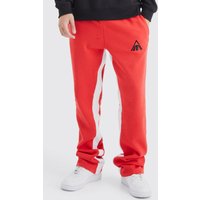 Mens Slim-Fit Man Jogginghose - Rot - S, Rot von boohooman