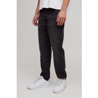 Slim Jeans in Grau - 34S, Grau von boohooman