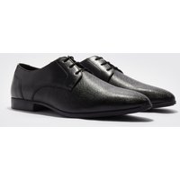 Mens Smarte geprägte Schuhe - Schwarz - 46, Schwarz von boohooman