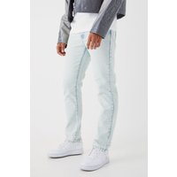 Mens Jeans mit geradem Bein - Blau - 36R, Blau von boohooman