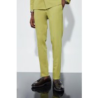 Mens Super Skinny Anzughose - Grün - 28, Grün von boohooman