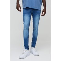 Super Skinny Stretch Jeans in Hellblau - 36R, Blau von boohooman