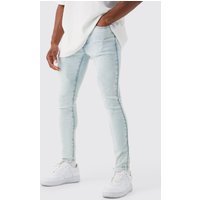 Mens Super Skinny Stretch Jeans - Blau - 32, Blau von boohooman