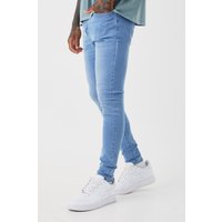 Super Skinny Stretch Jeans - Blau - 36R, Blau von boohooman