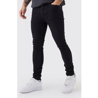 Super Skinny Stretch Jeans - Schwarz - 30R, Schwarz von boohooman