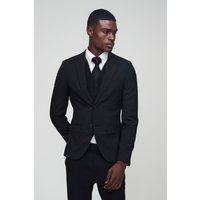 Super Skinny einreihige Anzugjacke - Schwarz - 40, Schwarz Super Skinny einreihige Anzugjacke - Schwarz - 40, Schwarz von boohooman