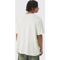 T-Shirt mit Antitopen-Print - Grau - XS, Grau T-Shirt mit Antitopen-Print - Grau - XS, Grau von boohooman