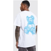 T-Shirt mit Teddy-Print - Weiß - XS, Weiß T-Shirt mit Teddy-Print - Weiß - XS, Weiß von boohooman