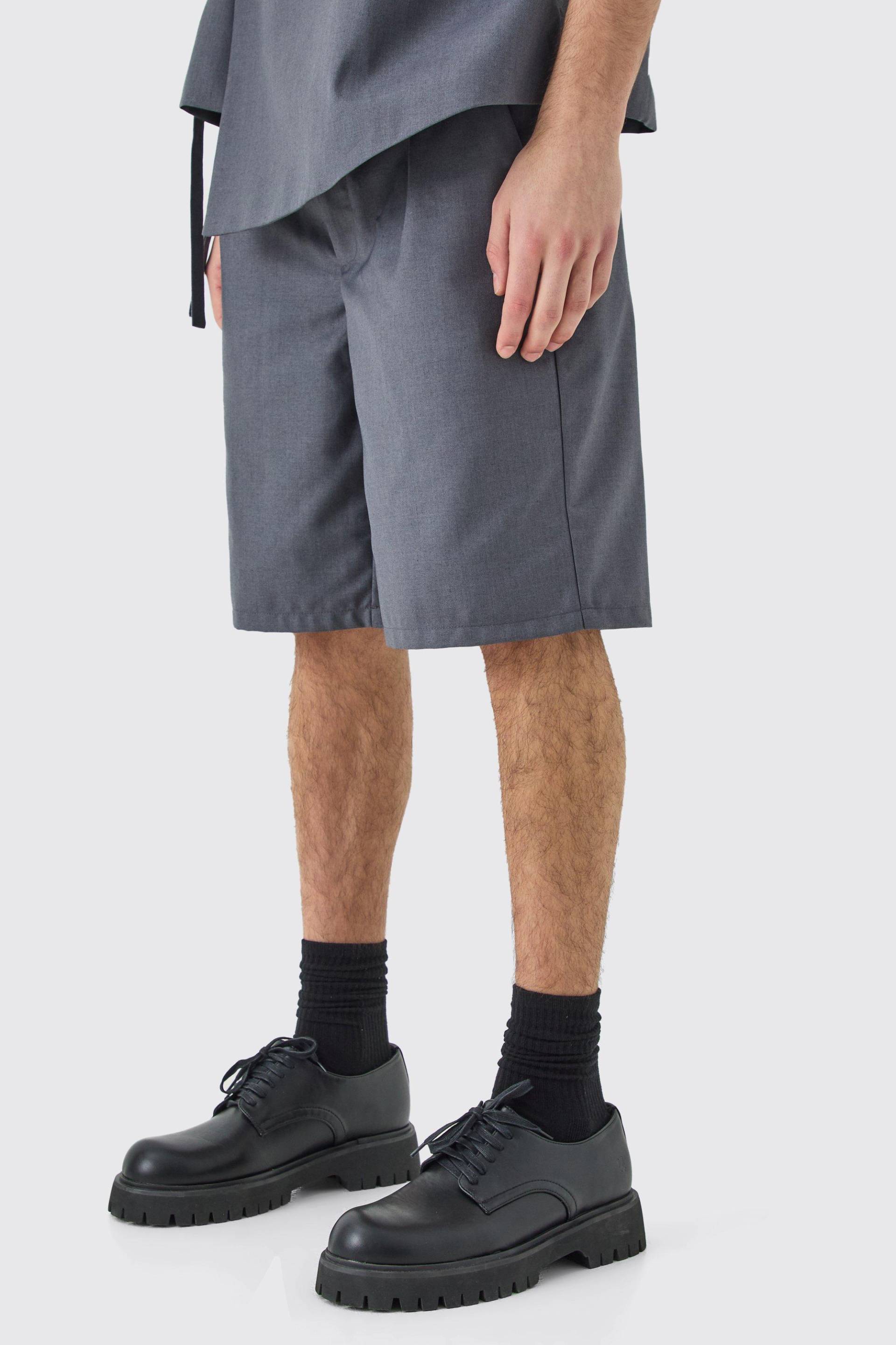 Mens Tailored Shorts - Grau - 36, Grau von boohooman