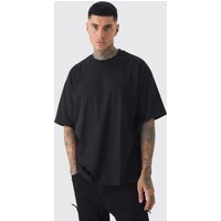 Mens Tall 2 Pack Oversized T-shirt - Schwarz - S, Schwarz von boohooman