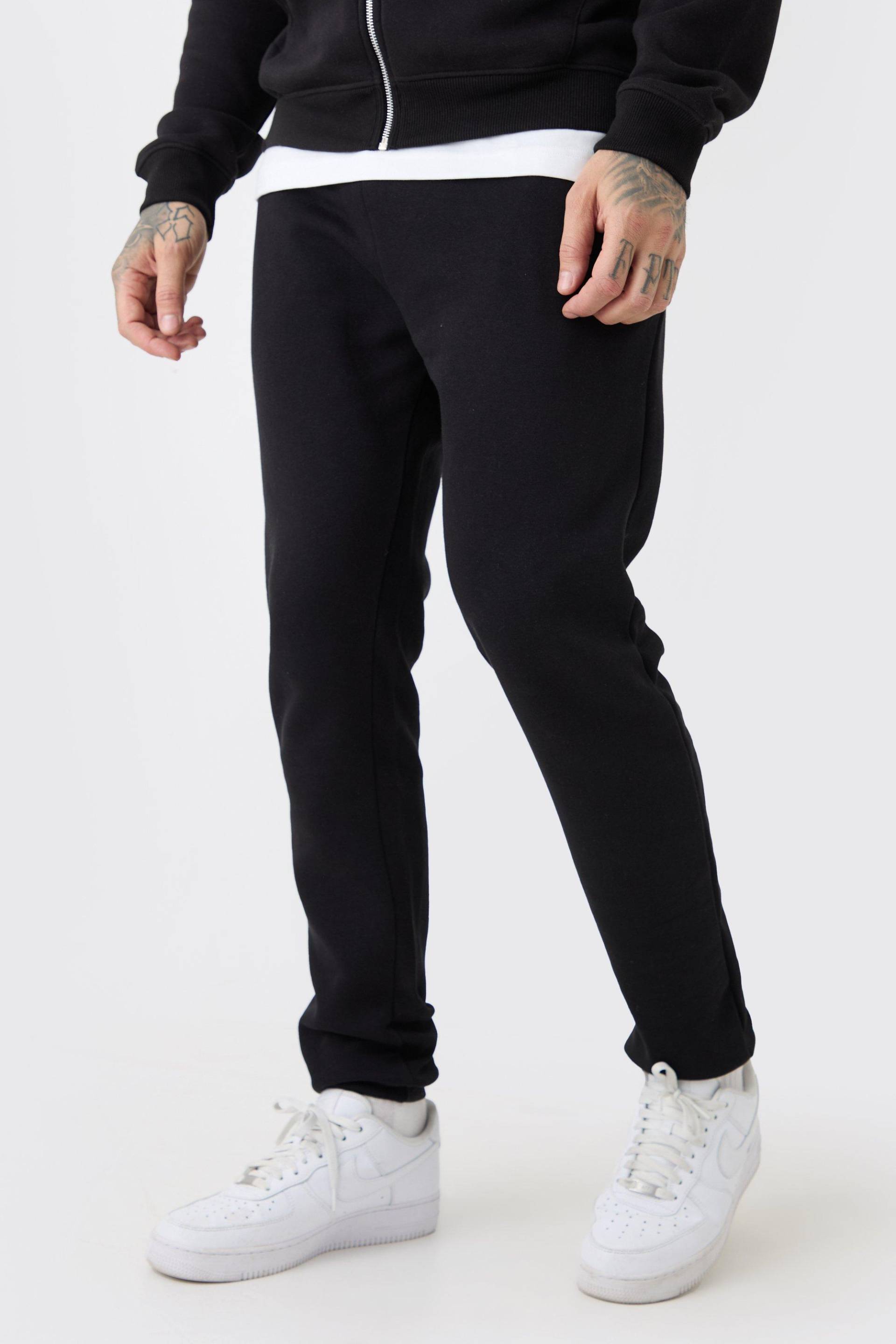 Mens Tall Basic Skinny Fit Jogger In Black - Schwarz - L, Schwarz von boohooman