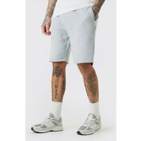 Mens Tall Loose Fit Jersey Short - Grau - L, Grau von boohooman