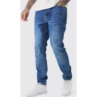 Tall Slim Jeans - Blau - 32, Blau von boohooman