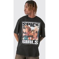 Mens Tall Spice Girls T-shirt In Black - Ecru - XL, Ecru von boohooman