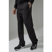 Tall lockere verstellbare Man Active Pro Fleece-Jogginghose - Schwarz - L, Schwarz von boohooman