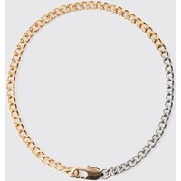 Zweifarbiges goldenes Armband - ONE SIZE, Gold von boohooman