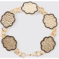 Mens Wolken-Armband - Gold - ONE SIZE, Gold von boohooman