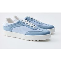 Mesh-Sneaker mit Kontrast-Einsatz - Blau - 44, Blau von boohooman