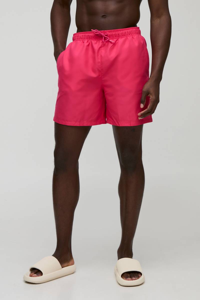 Mittellange Badehose - Rosa - XS, Rosa Mittellange Badehose - Rosa - XS, Rosa von boohooman