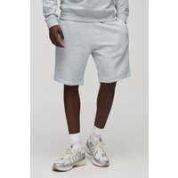 Mittellange Slim-Fit Basic Shorts - Grau - XS, Grau Mittellange Slim-Fit Basic Shorts - Grau - XS, Grau von boohooman