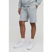 Mittellange Slim-Fit Basic Shorts - Grau - XS, Grau Mittellange Slim-Fit Basic Shorts - Grau - XS, Grau von boohooman