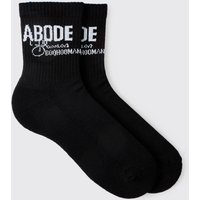 Mittellange Socken - Schwarz - ONE SIZE, Schwarz Mittellange Socken - Schwarz - ONE SIZE, Schwarz von boohooman