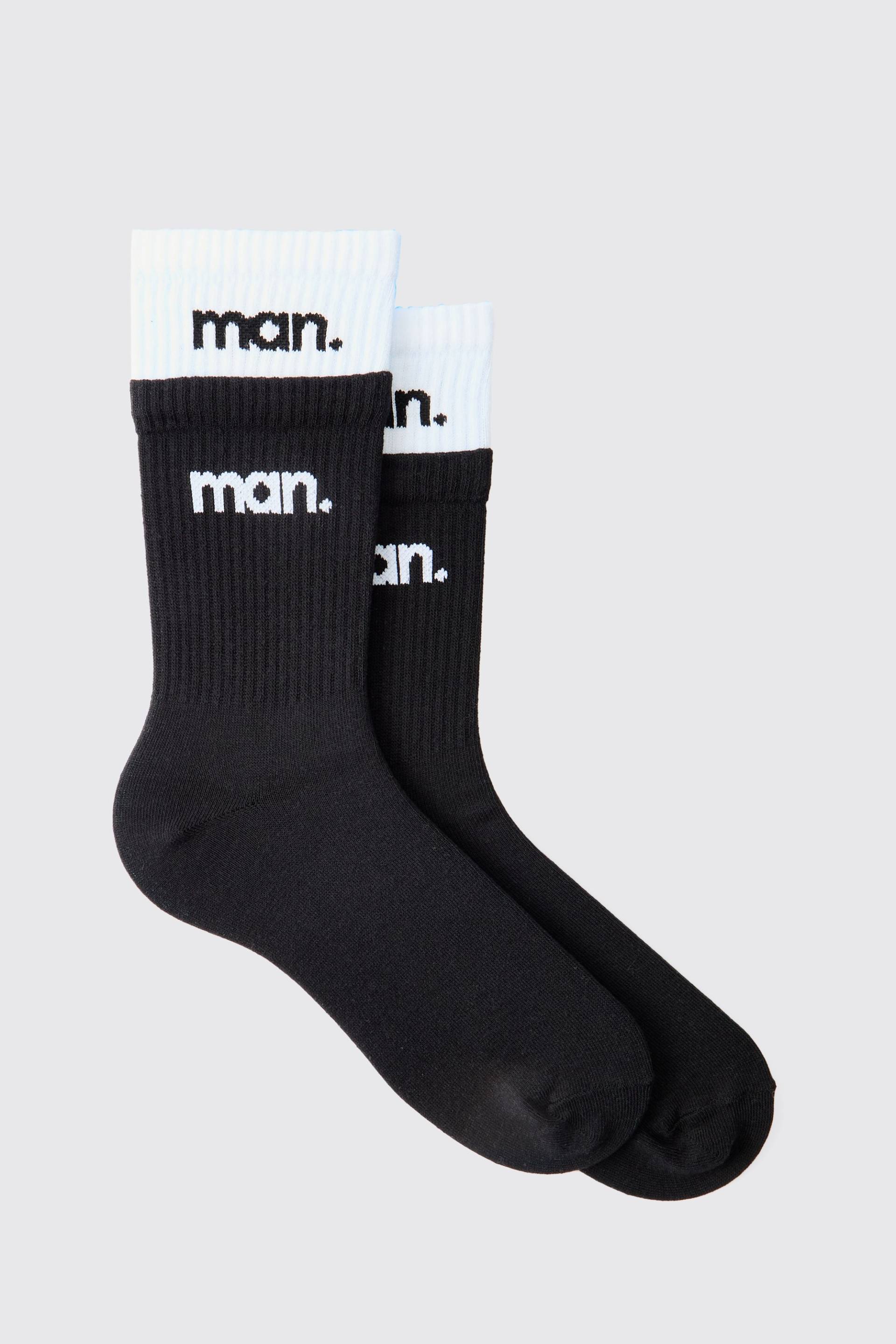 Monochrome Man Sport-Socken von boohooman
