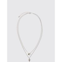 Multi Layered Necklace - Silber - ONE SIZE, Silber von boohooman