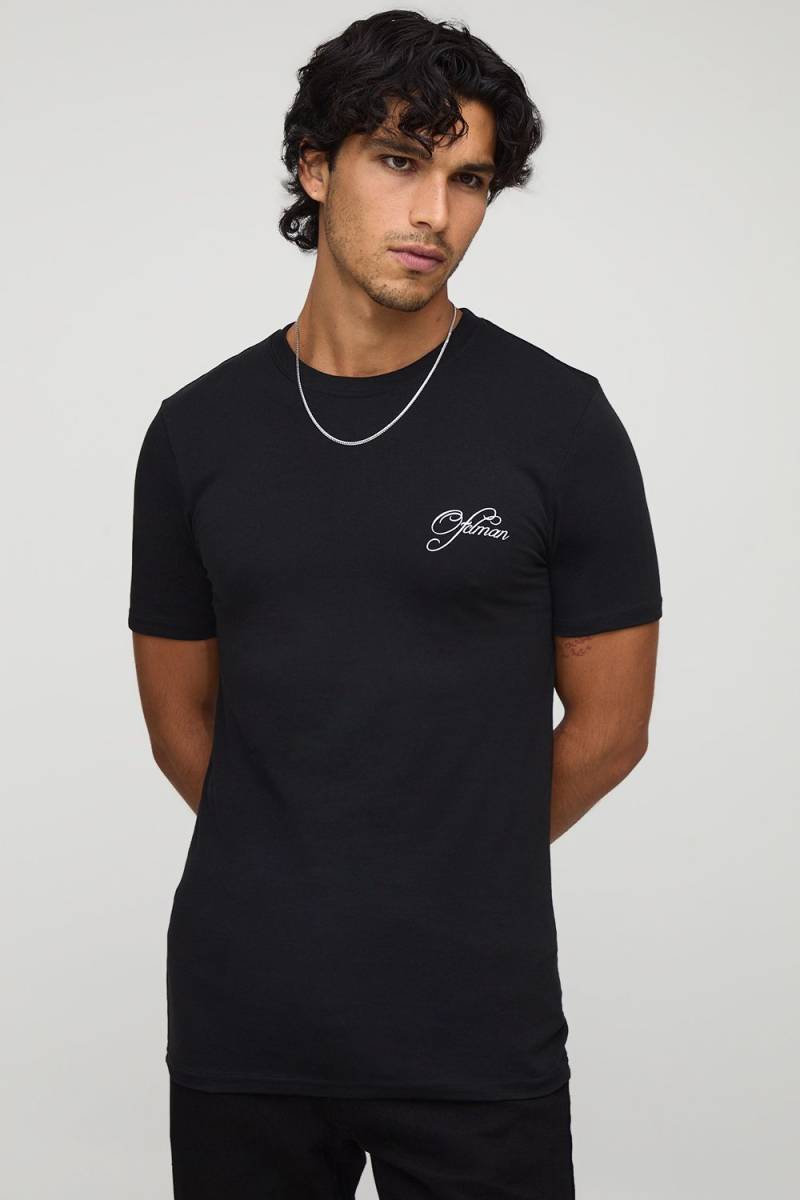 Schwarzes Official Man T-Shirt - XS, Schwarz Schwarzes Official Man T-Shirt - XS, Schwarz von boohooman